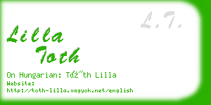 lilla toth business card